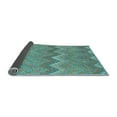 thumbnail image 2 of Ahgly Company Indoor Square Southwestern Light Blue Country Area Rugs, 7' Square, 2 of 4