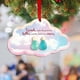 thumbnail image 4 of Adorno de corazón de la amistad de vidrio marino hecho a mano | Recuerdo para colgar en el árbol de Navidad | Regalo para amigas, hermanas y compañeras de trabajo | Decoración única de amistad, 4 of 4