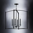 thumbnail image 3 of Luxury Contemporary Indoor Chandelier, 25''H x 19.625''W, with Transitional Style Elements, Casual Design, Midnight Black Finish, UHP3831, 3 of 5