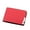 Red, variant on Women Short Leather Card Holder Multiple ID Window RFID Blocking Bifold Purse Thin Wallet for Ladies Work Blue