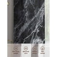thumbnail image 6 of Abstract Art Sheer Curtains 63 Inches Long 2 Panels Dark Black Marble Texture Modern Simple Light Filtering Semi Sheer Window Curtains Drapes for Bedroom Living Room 52"x63", 6 of 7