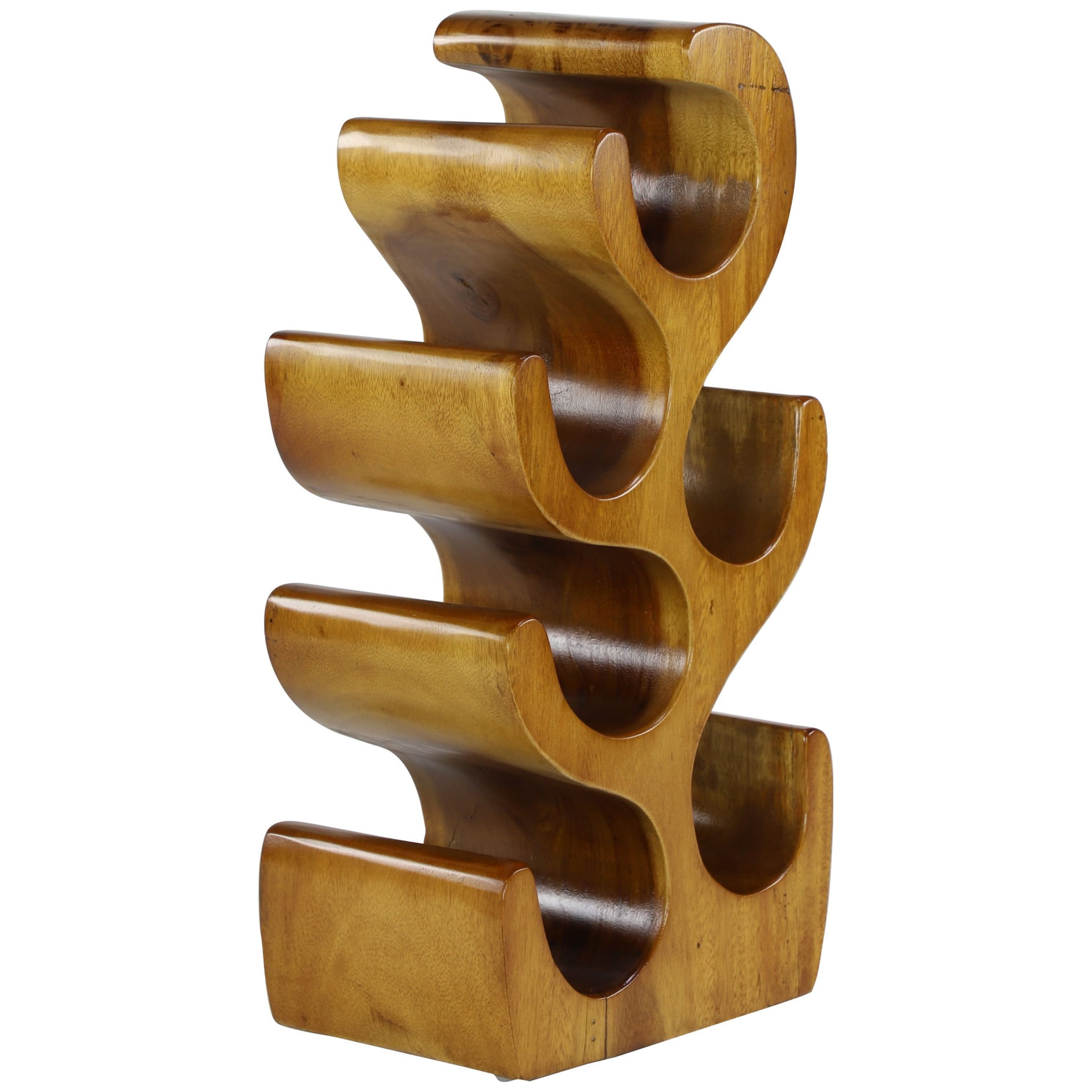 Teak wine online rack