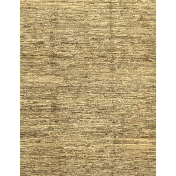 Ahgly Company Machine Washable Indoor Rectangle Abstract Dark Golden Rod Brown Area Rugs, 2' x 4'