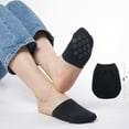thumbnail image 6 of Women's Toe Socks for Mules, Half Socks for Women Toe Toppers Liner No Show Toe Covers 4/6 Pairs, 6 of 6