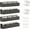 Black, variant on Adhesive Acrylic Spice Rack Organizer for Wall with Nano Double Sided Tape, Spice Shelf Organization for Kitchen Cabinet Door/Pantry Door, Wall Mount Seasoning Rack (Black - 4 Pack)