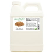 Flax Seed Carrier Oil - 32 fl oz - White Plastic Jug w/ Cap