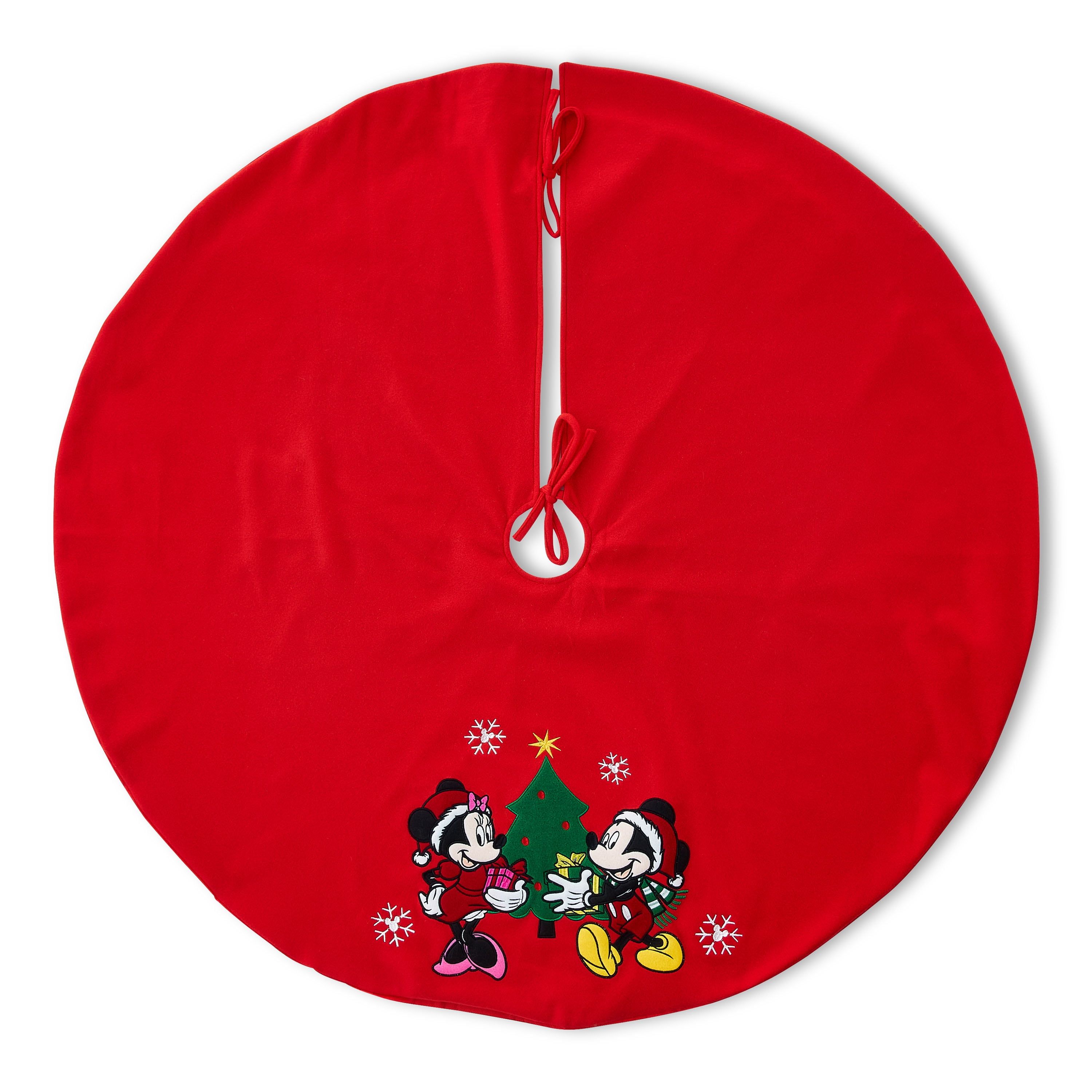 Buy Disney Mickey Mouse and Minnie Mouse Tree Skirt, 48 inches Round ...