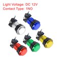 thumbnail image 5 of Botón de empuje para juegos 33.5mm redondo interruptor iluminado LED 12V con microswitch 5 colores 10pcs, 5 of 5