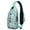 Greenish-blue-64, variant on Crossbody Sling Backpack for Women Men Navy Ship Anchor Shoulder Sling Crossbody Casual Chest Bag for Travel Sports Running Hiking