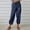 Navy, variant on Aoiroe Women's Barrel Leg Sweatpant Wide Leg Pants Casual Cotton Palazzo Trousers with Pockets Black 5XL