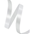 thumbnail image 2 of LAICAIW Solid Color White Satin Ribbon, 5/8 Inches x 25 Yards Fabric Satin Ribbon for Gift Wrapping, Crafts, Hair Bows Making, Wreath, Wedding Party Decoration and Other Sewing Projects, 2 of 7