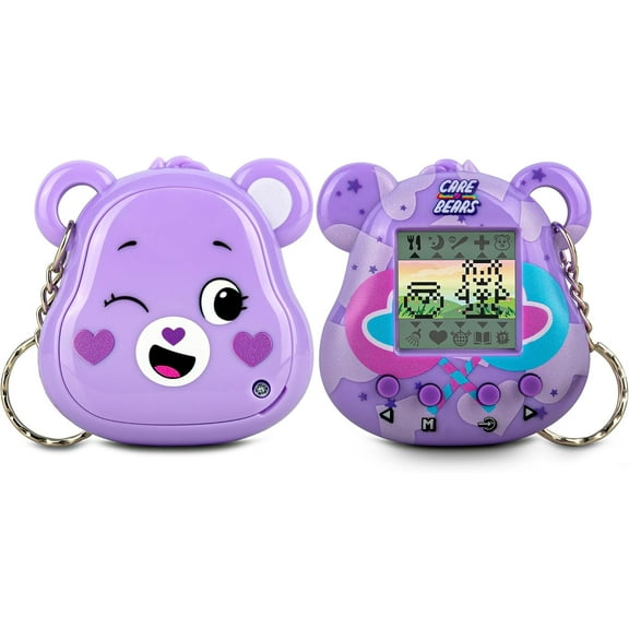 Digital Pet - Share Bear Nano Pet with Care Features, 1.4” Inch Screen, Handheld Interactive Virtual Pets for Kids, Collectible Electronic Toy, Battery Included