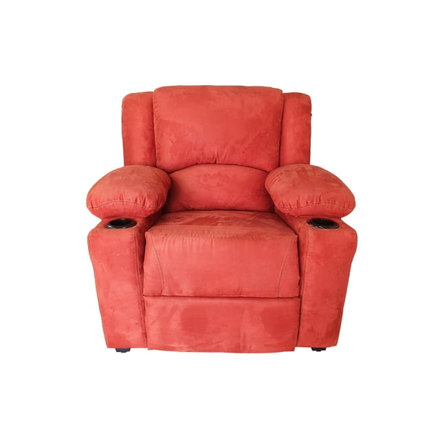 Reclinable Sheraton, Suede Marrón, Tu Espacio Muebles. Tu Espacio Muebles Sillón Reclinable de Impulso Sheraton