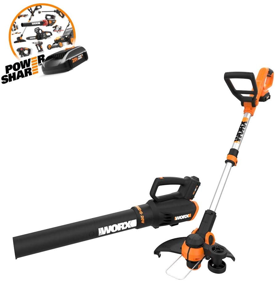 WORX WG929.1 Cordless String Trimmer& Blower WG929.1 Combo, 20V 2