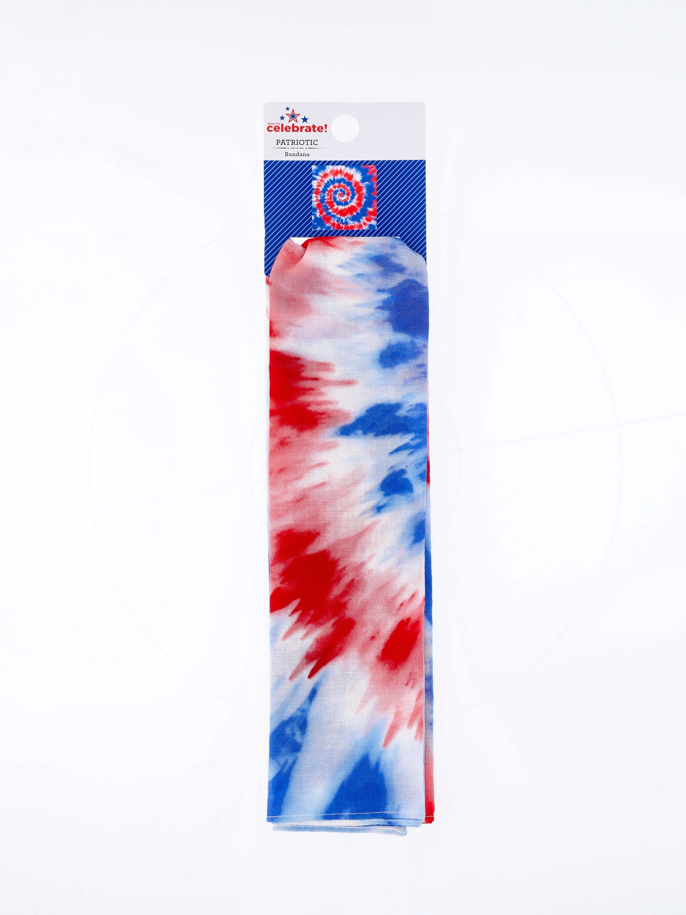 Fourth of July Women’s Star Stripes Bandana from Way to Celebrate, One Size, Red/Multi