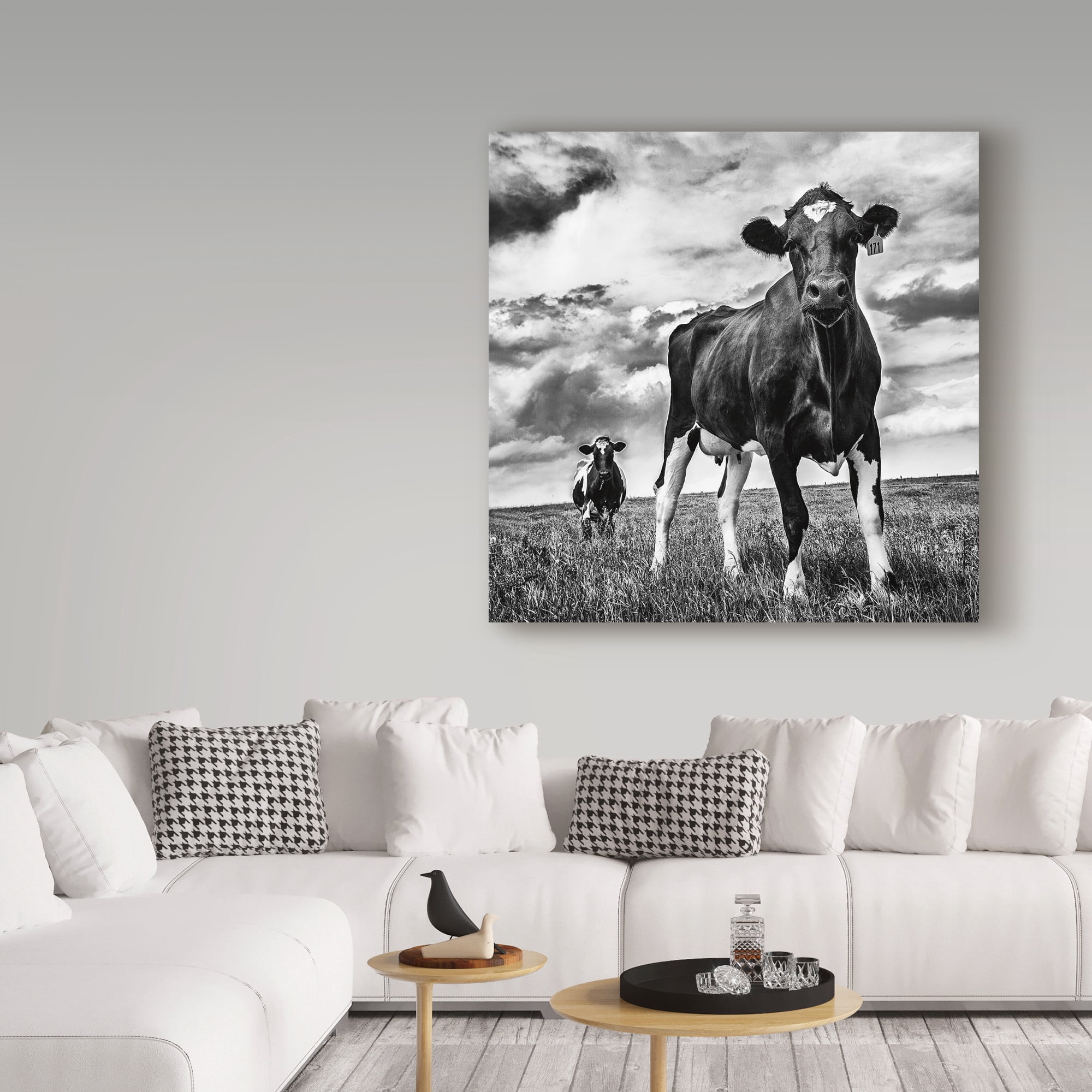 Trademark Fine Art 'Waiting BW Crop' Canvas Art by Aledanda