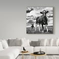thumbnail image 3 of Trademark Fine Art 'Waiting BW Crop' Canvas Art by Aledanda, 3 of 3