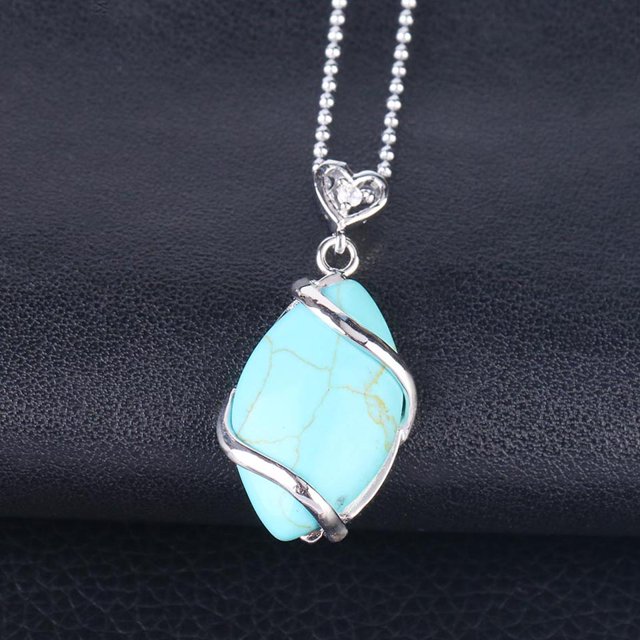 Collier & Pendentif pour Femmes Pendentifs Perles en Forme d'Œil de Cheval Colliers Tendance Hommes