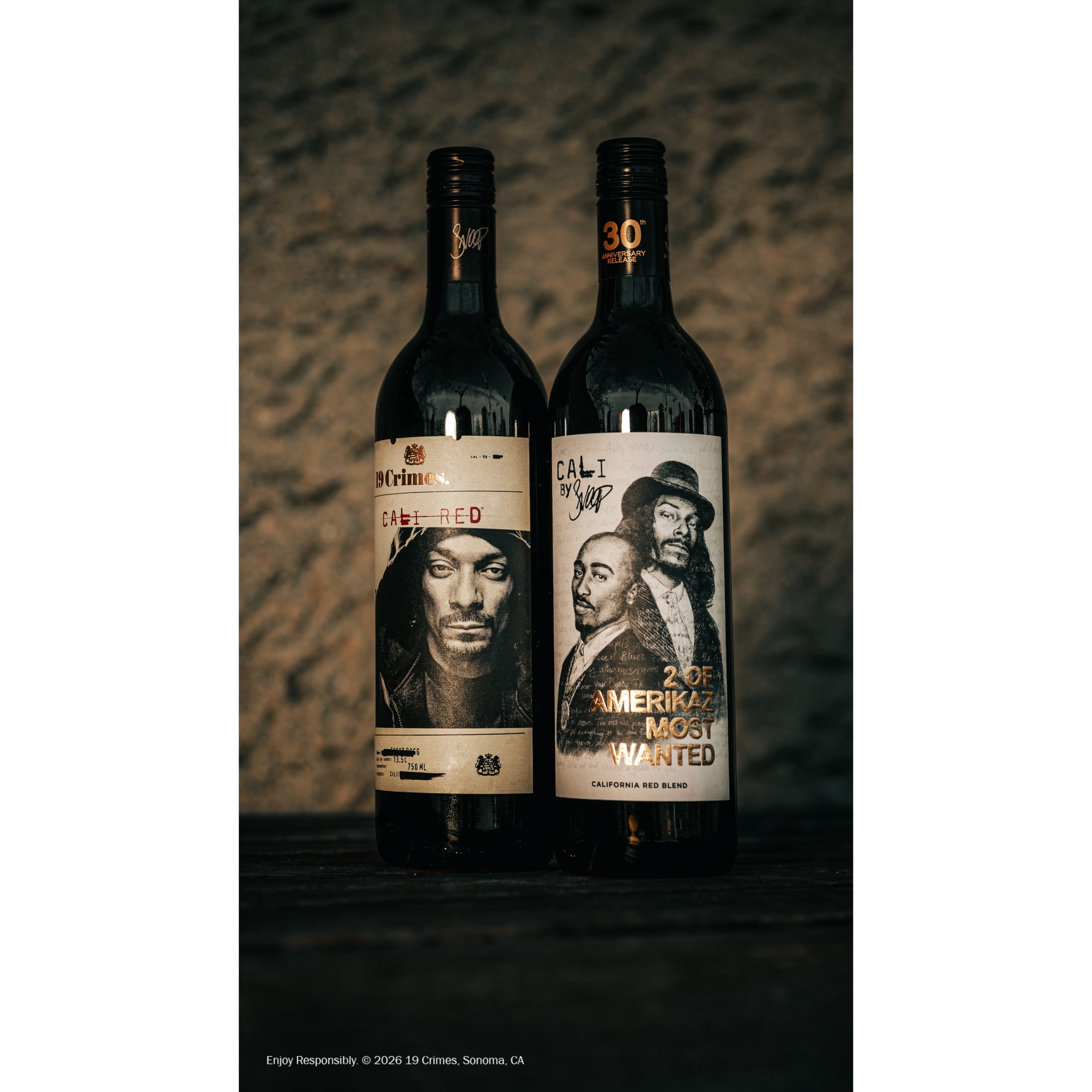 19 Crimes Snoop Dogg Cali Red California Red Wine, 750ml Glass