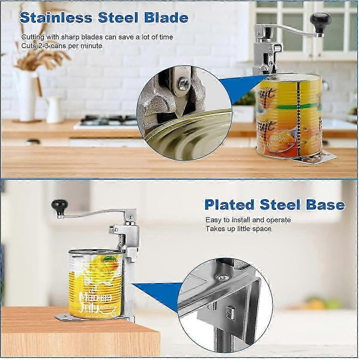 Commercial Can Opener Replacement Parts Kit - Knife/Blade & Gear Compatible For Edlund 1 Manual Can