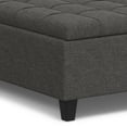thumbnail image 5 of Coffee Table Storage Ottoman - Wide Vegan Leather Top - 36 Inch Black, 5 of 12