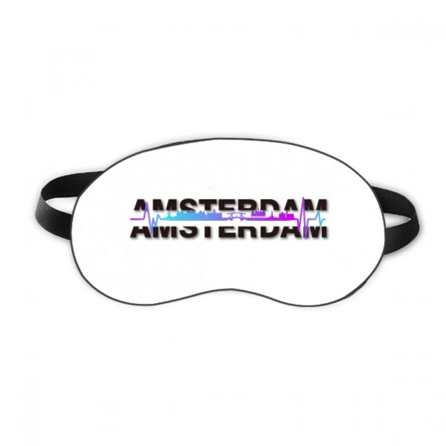 City Radio Amsterdam Building Sleep Eye Shield Soft Night Blindfold Shade Cover