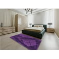 thumbnail image 4 of Ahgly Company Indoor Rectangle Patterned Dark Orchid Purple Area Rugs, 5' x 7', 4 of 6