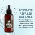 thumbnail image 3 of Just Nutritive Face Toner for Men, Witch Hazel & Rose Water, Alcohol-Free for Oily Skin, 4oz, 3 of 7