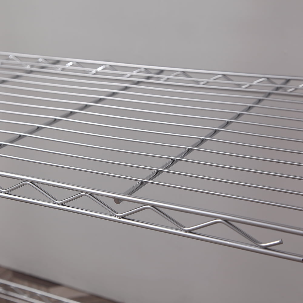 5 tier chrome utility wire shelving unit 18x36x72in