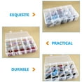 thumbnail image 6 of Soimiss 2Pcs Transparent Compartment Box Made of ABS for Jewelry Beads and Craft Accessories, 6 of 8