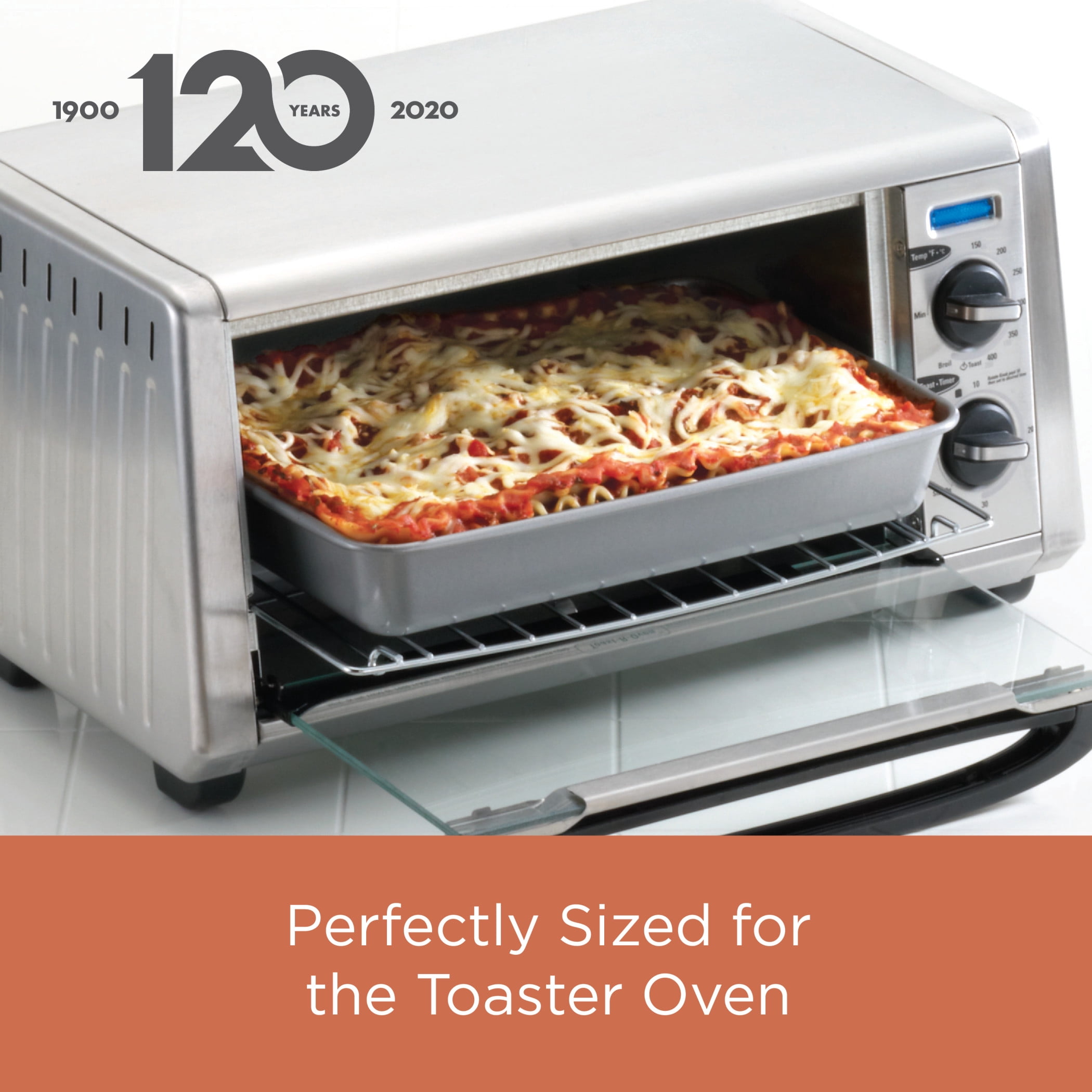 Farberware 5 Piece Nonstick Toaster Oven Bakeware Set, Gray