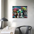 thumbnail image 3 of Nawypu  Large Canvas Wall Art for Bedroom Living Room Funny Graffiti Dog Picture Black and White Canvas Wall Art Ready to Hang, 3 of 4