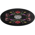 thumbnail image 5 of Sugar Skull Round Carpet Circle Rug Outdoor Patio Area Rug Washable Large Area Rugs Hallway Room Decor Fitness Mats, 5 of 8