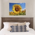 thumbnail image 4 of Kdxio Sky Golden Sunflower Field A Wall Hanging Tapestries Banner For Bedroom College Dorm Home Living Room Party Decor 29X37 In, 4 of 8