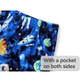 thumbnail image 6 of Beezizac Boys' Pajamas Set Blue Astronaut Universe Short Sleeves 2-Piece PJs Trendy Sleepwear for Kids Size 16, 6 of 7