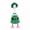 1PC St Patricks Day Outfit, variant on RUINIXCW 7 Inch Deck Goose Outfits 10Sets Desk Duck Outfit Mini Porch Goose Outfit for Desktop Goose Figurine Decor Holiday Desk Goose Felt Clothes (No Goose)