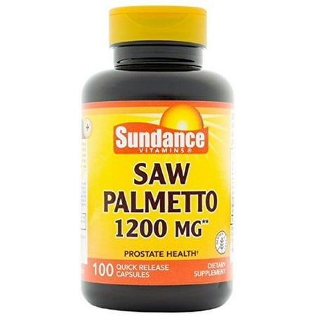 Sundance Vitamins  Saw Palmetto 1200 mg 100 ea (Best Saw Palmetto Supplement)