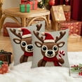 thumbnail image 6 of Under $5 Christmas Throw Pillow Covers 18x18" Christmas Festival Decoration Sofa Decoration Linen Pillow Party Supplies, 6 of 7