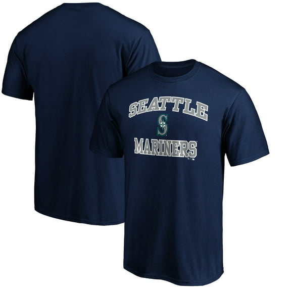 Men's Navy Seattle Mariners Heart & Soul T-Shirt
