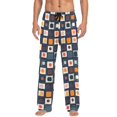thumbnail image 7 of FORMRS Mens Pajama Pants with Pockets Cotton Sleepwear Lounge Bottoms Sizes S-2XL, Blue Circle Mosaic, 7 of 7