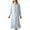 Womens Nightgowns Blue, variant on ylioge Long Sleeve Nightgowns for Women Cute Button Square-Neck Sleepshirts Ladies Lightweight Solid Pullover Comfort Loungewear Dresses