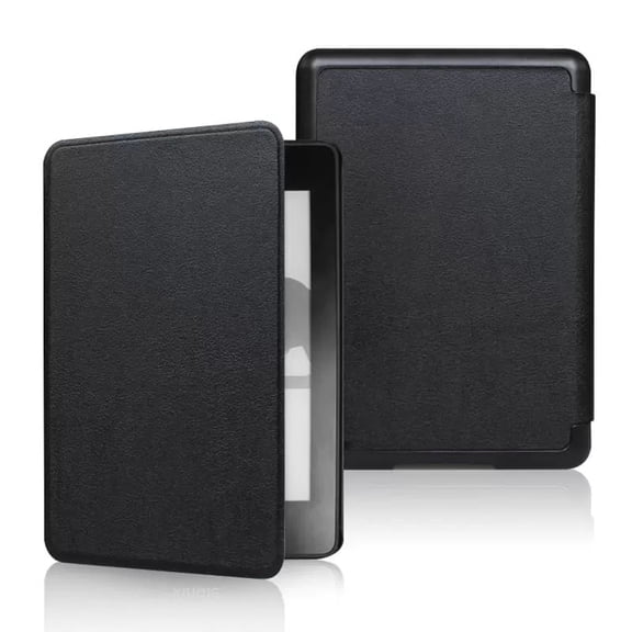 Case for 7" All-New Kindle Paperwhite (12th Generation, 2024) and Kindle Colorsoft - Slim Lightweight Shell PU Leather Protective Cover with Auto Sleep/Wake, Black