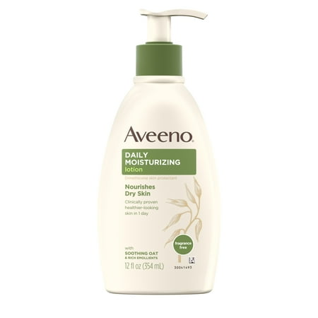 Aveeno Daily Moisturizing Lotion with Oat for Dry Skin, 12 fl. (The Best Moisturizing Lotion)