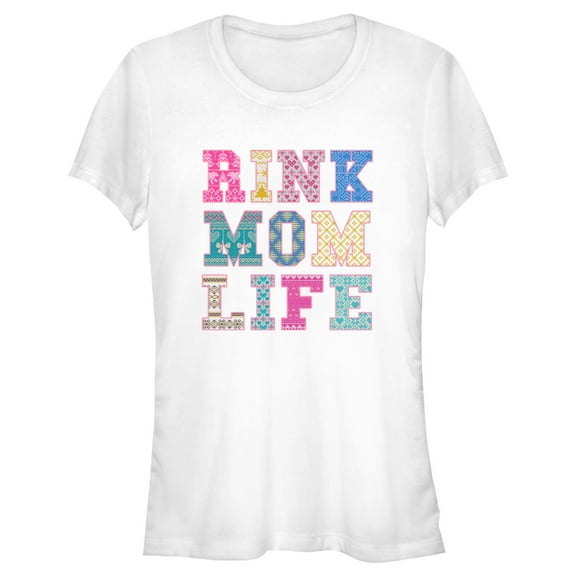 Junior's Lost Gods Rink Mom Life Graphic T-Shirt