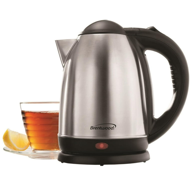 Brentwood Appliances 1-Liter Stainless Steel Cordless Electric Kettle -  Silver-Tone - Yahoo Shopping