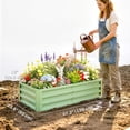 thumbnail image 3 of Outsunny 4' x 2' x 1' Raised Garden Bed, Galvanized Planter Box, 3 of 10