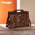 thumbnail image 4 of Wrangler Western Large Tote Bag for Women Tooled Embossed Shoulder Crossbody Handbag, Brown, 4 of 6
