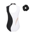 thumbnail image 2 of dPois Kids Girls Sleeveless Ballet Dance Gymnastics Leotard with Hair Band Sets Black 10, 2 of 5