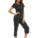 thumbnail image 1 of Conjuntos de pijama para mujer con pantalones capri, 1 of 4