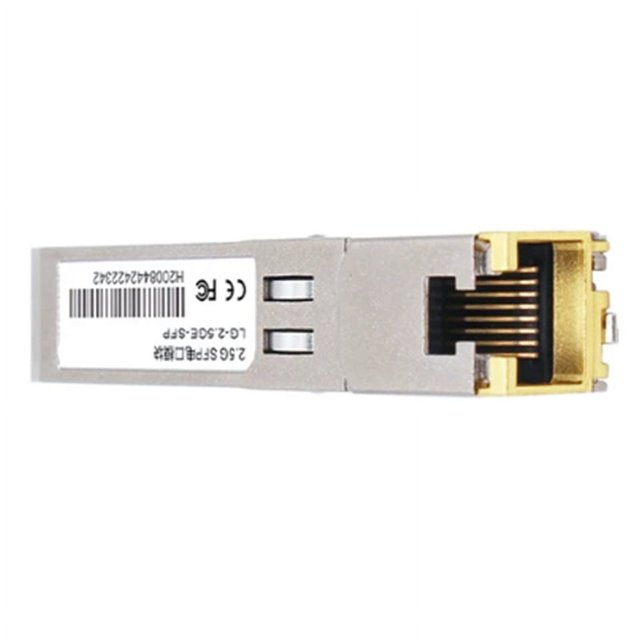 Module SFP 2.5G 2500M Port Optique Tourner vers RJ45 Port Ethernet Gigabit 1000M Module Émetteur-Récepteur Transmission 100 Mètres